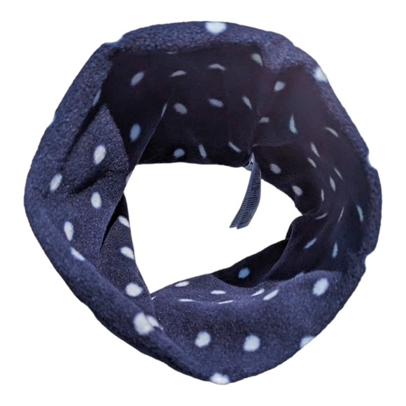 Old Navy Girls Blue/White Polkadot Neck Gator - Picture 3 of 6